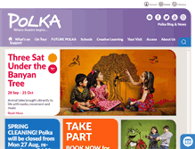 Tablet Screenshot of polkatheatre.com